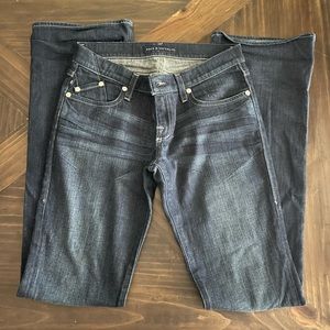Rock & Republic Size 27, Kasandra, Dark blue wash, flare